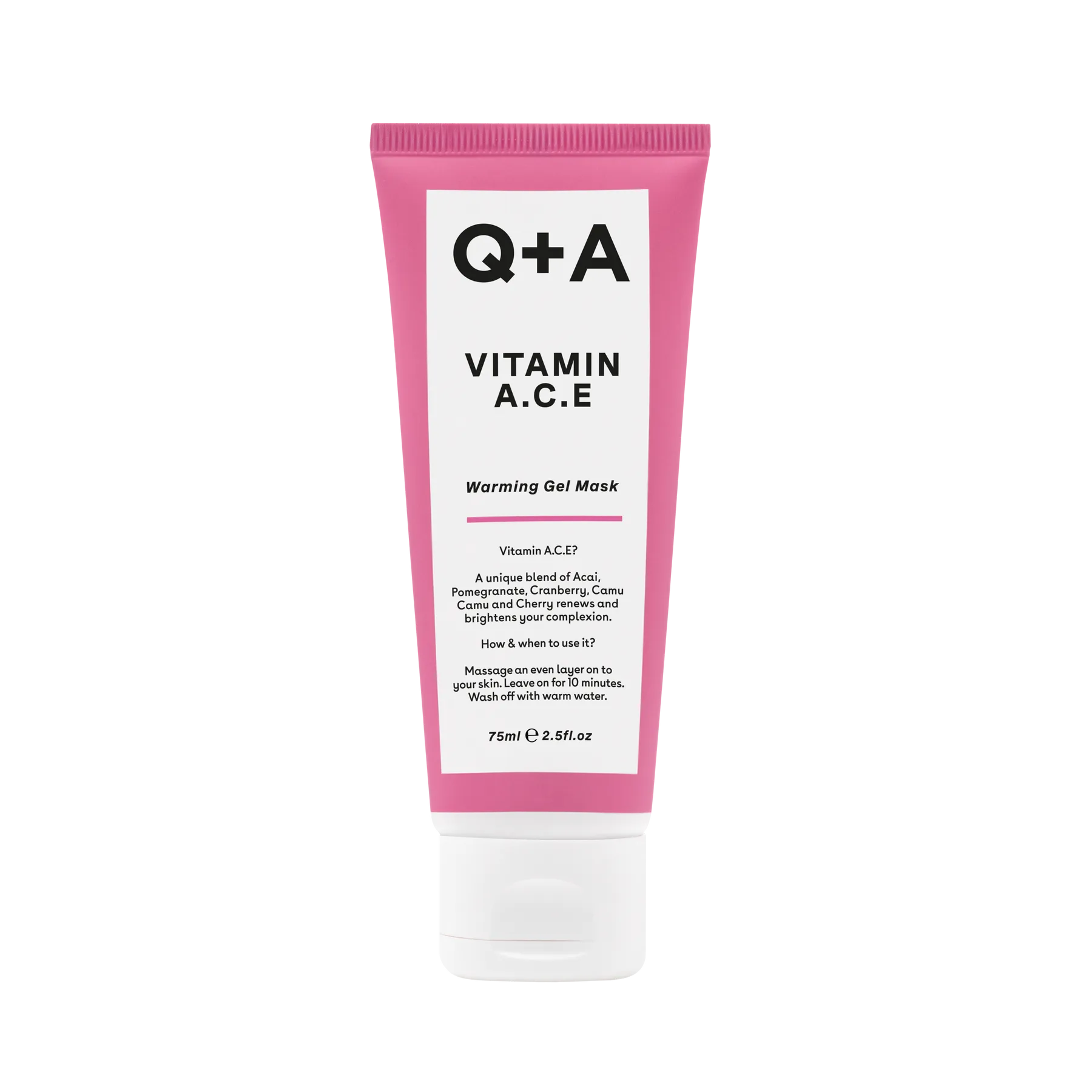 Маска для обличчя Q+A Vitamin A.C.E. Warming Gel Mask мультивітамінна (Т000156) - фото 1