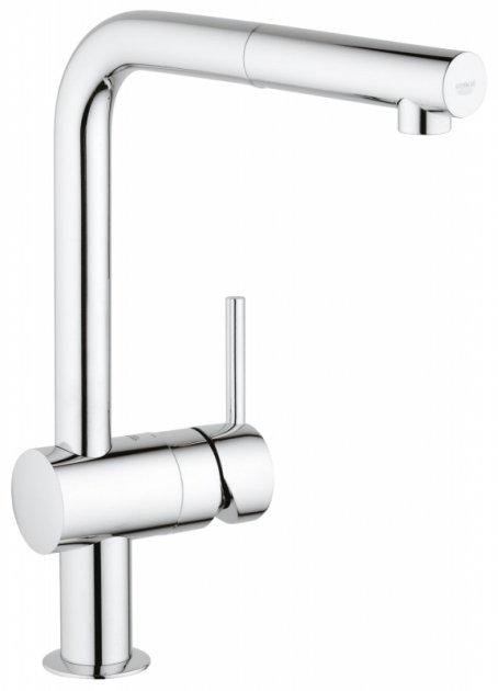 Смеситель для кухни с выдвижным изливом Grohe Minta (32168000)