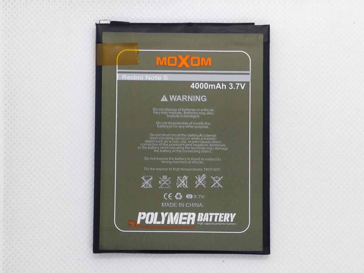 Аккумулятор Moxom для Xiaomi Redmi Note 5/BN45 (1480858171)