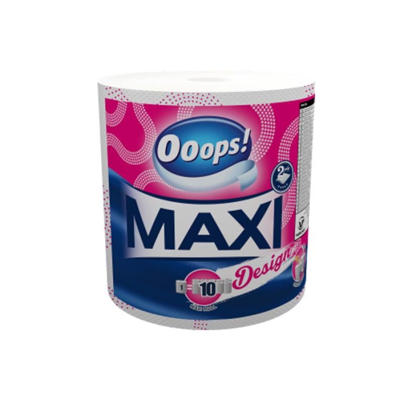 Полотенца бумажные 2-слойные Ooops! Maxi 500 отрывов 1 шт.