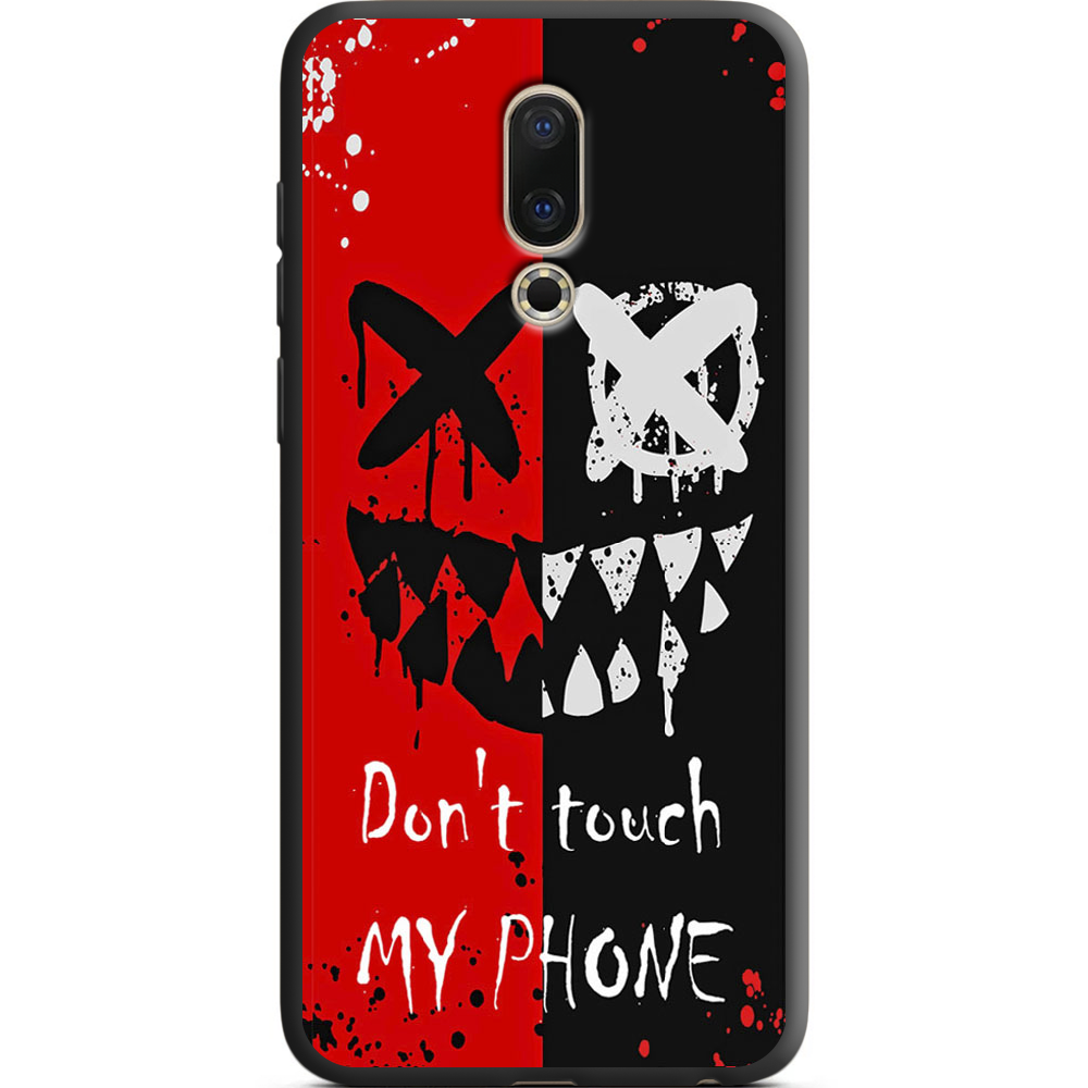 Чехол BoxFace Meizu 16 / 16X Bad Smile Черный силикон (35176-up2468-38941)