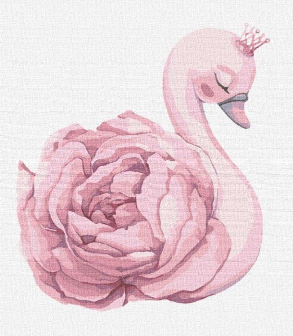 Картина по номерам Идейка КН2358 Принцесса лебедь 30х30 см (L066788)