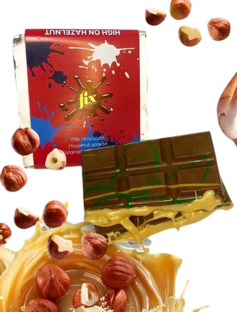 Шоколад молочный Fix Chocolate со вкусом карамелизированного фундука 80 г (26485804) - фото 2 Шоколад молочный Fix Chocolate со вкусом карамелизированного фундука 80 г (26485804) - фото 2