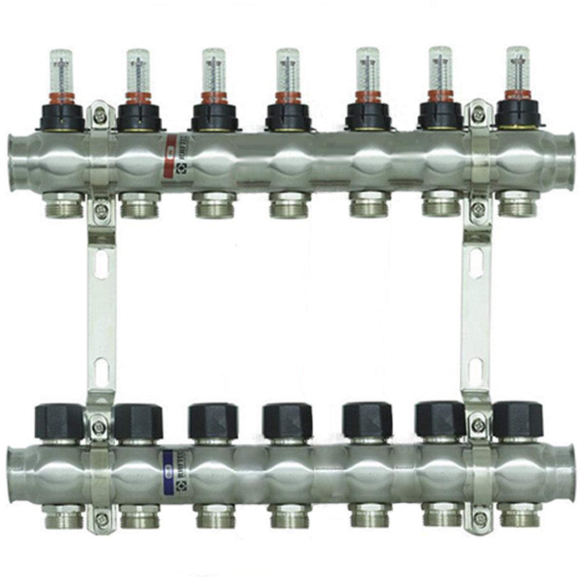Коллектор Raftec с расходомерами 1"х7 (SW-55868)