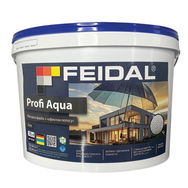 Краска латексная фасадная Feidal Profi Aqua 10 л Белый глубокий мат
