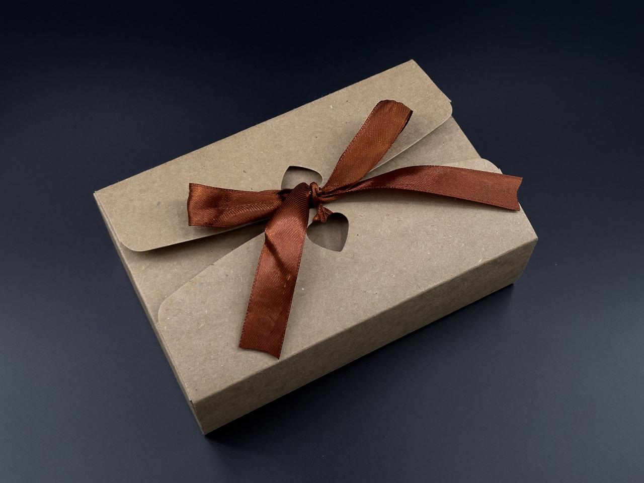 Коробка для подарков с бантиком сборная картонная 17,5х11х5 см Крафт (OA-87) - фото 3 Коробка для подарков с бантиком сборная картонная 17,5х11х5 см Крафт (OA-87) - фото 3