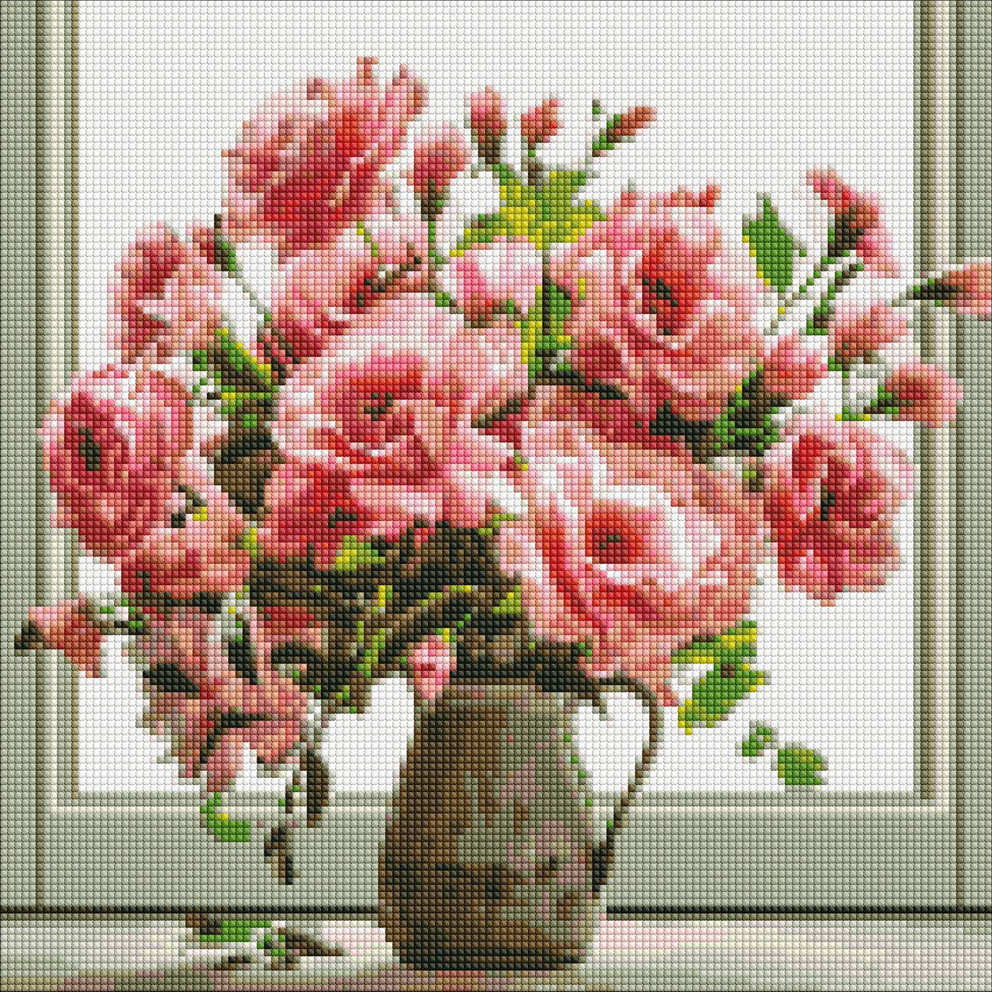 Алмазная мозаика Идейка Аромат букета 40x40 см (AMO7863)