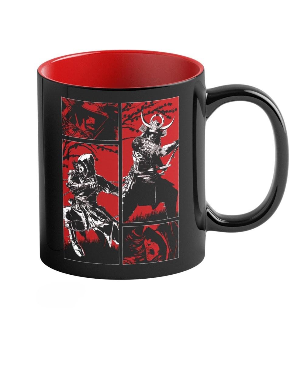 Чашка керамическая Good Loot Assassin's Creed Shadows Черный/Красный (5908305247609)
