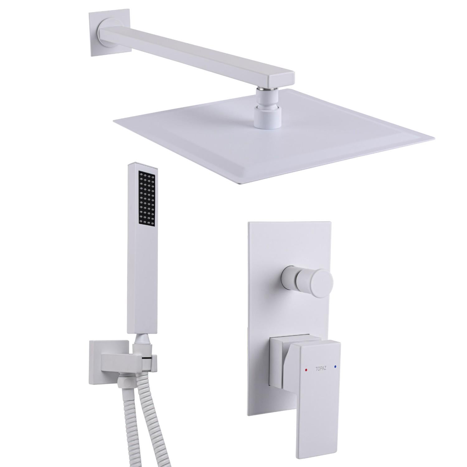 Душевая система TOPAZ Odiss скрытого монтажа латунь Белый матовый (TO-18205-H66-WW)