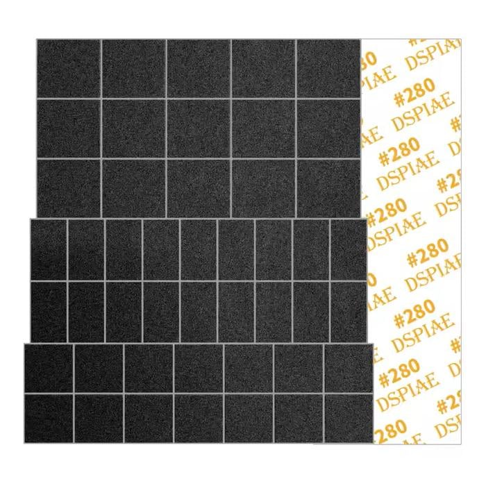 Шліфувальний папір DSPIAE MSP-ES02 зернистість 280 70x80 мм 5 шт. - фото 1 Шліфувальний папір DSPIAE MSP-ES02 зернистість 280 70x80 мм 5 шт. - фото 1