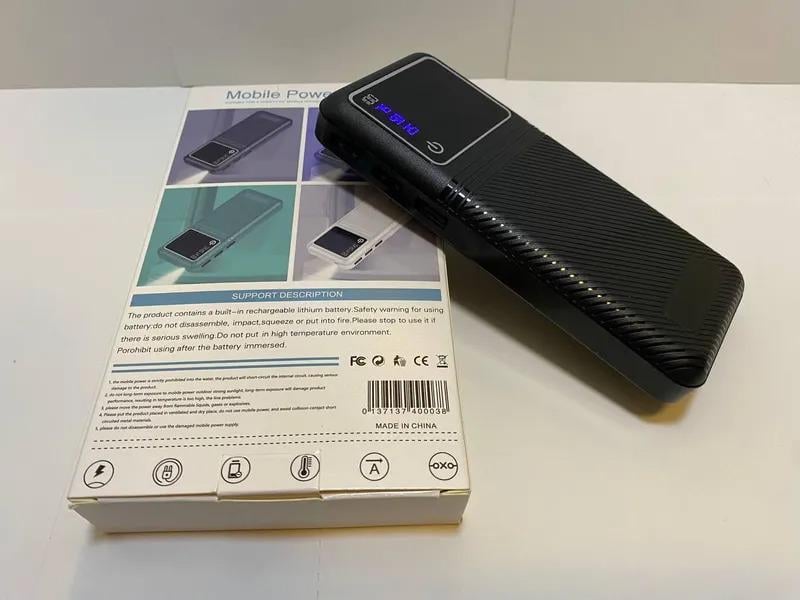 Повербанк Promate LED 20000 mAh с фонариком и цифровым индикатором заряда 3хUSB MicroUSB Black (f460b832) - фото 7