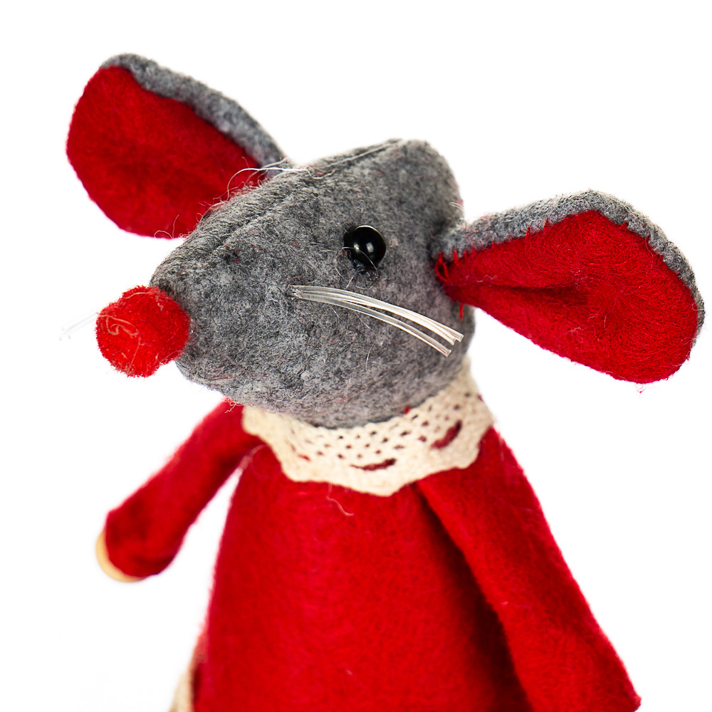 Миша в сукні 031 NV 13х6 см Сірий (iz00361) - фото 2 Миша в сукні 031 NV 13х6 см Сірий (iz00361) - фото 2