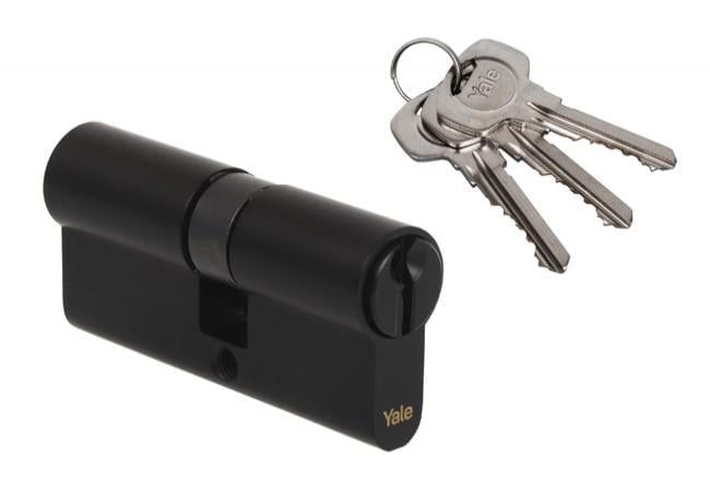 Серцевина YALE 500 30х40 мм ключ/ключ 70 мм 3 ключі Чорний (Y500-30/40bl)