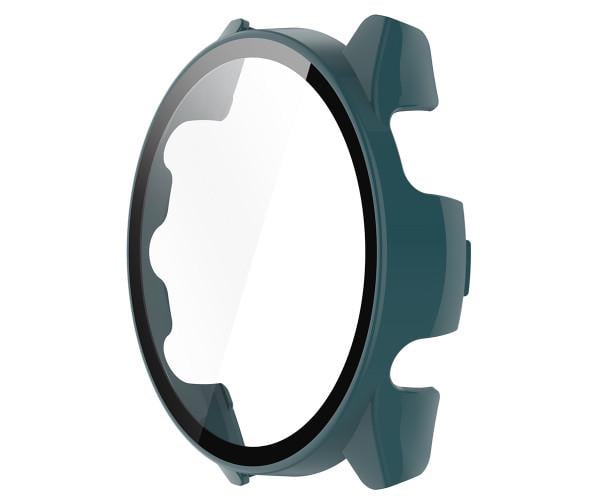 Чехол с защитным стеклом Protective Cover with Glass для Garmin Forerunner 165 Зеленый