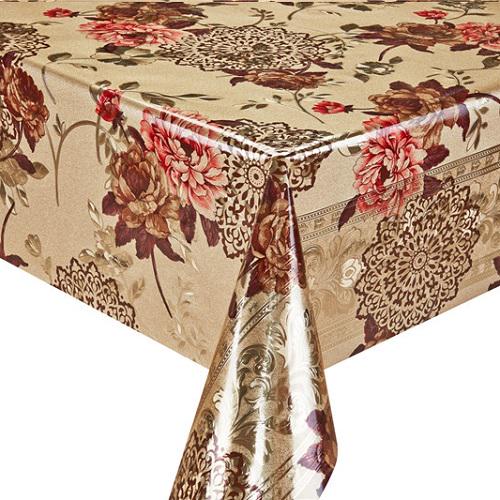 Клейонка на стіл у рулоні Stenson МА-2233 1,37х20 м з принтом Золотий (b4e759f8)