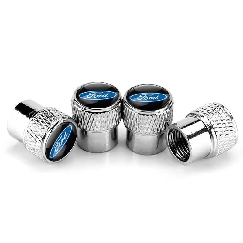 Набор защитных колпачков на ниппель SUNROZ Caps для Форд Rif Metal Silver Ford 4 шт. (A67768)