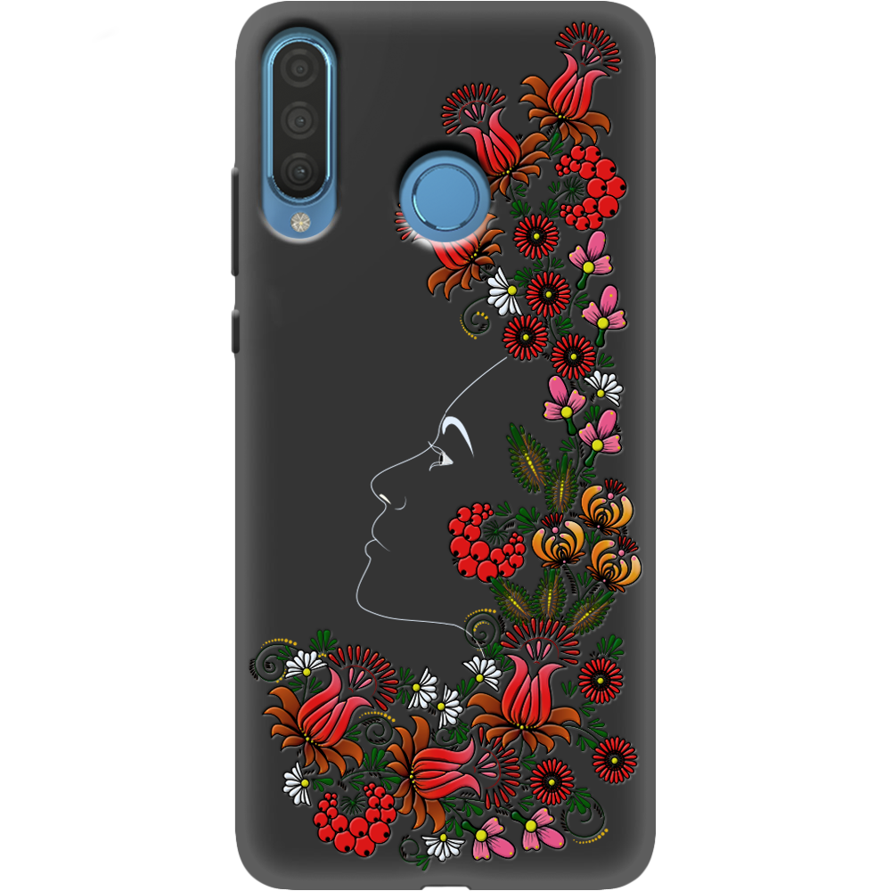 Чехол Boxface Huawei P30 Lite 3D Ukrainian Muse Черный силикон (36871-bk64-37511)