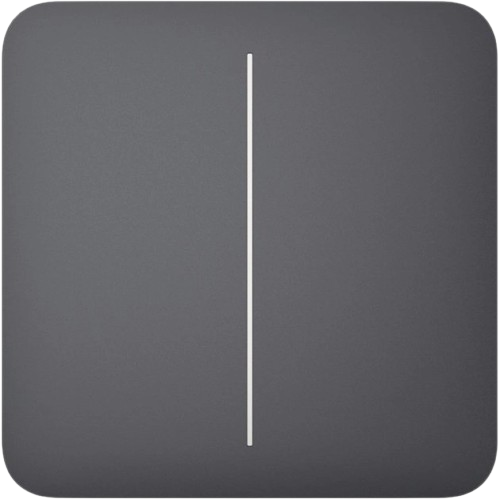 Выключатель 2-клавишный Ajax SoloButton 2-gang сенсорная панель для LightSwitch Графит (30836024)