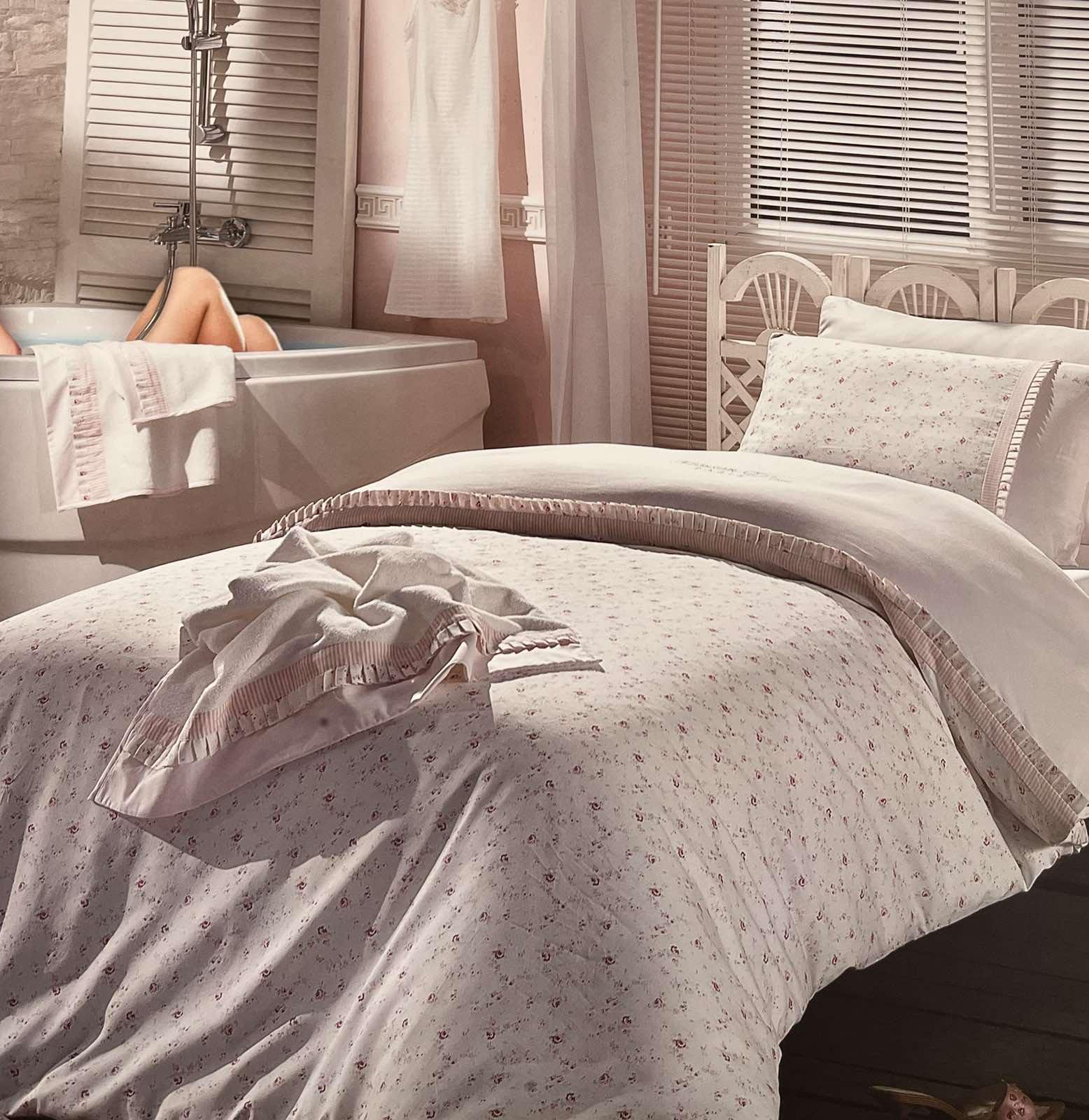 Комплект постільної білизни Maison D'or Roses Lilak сатин 160х220 см (CN28620)