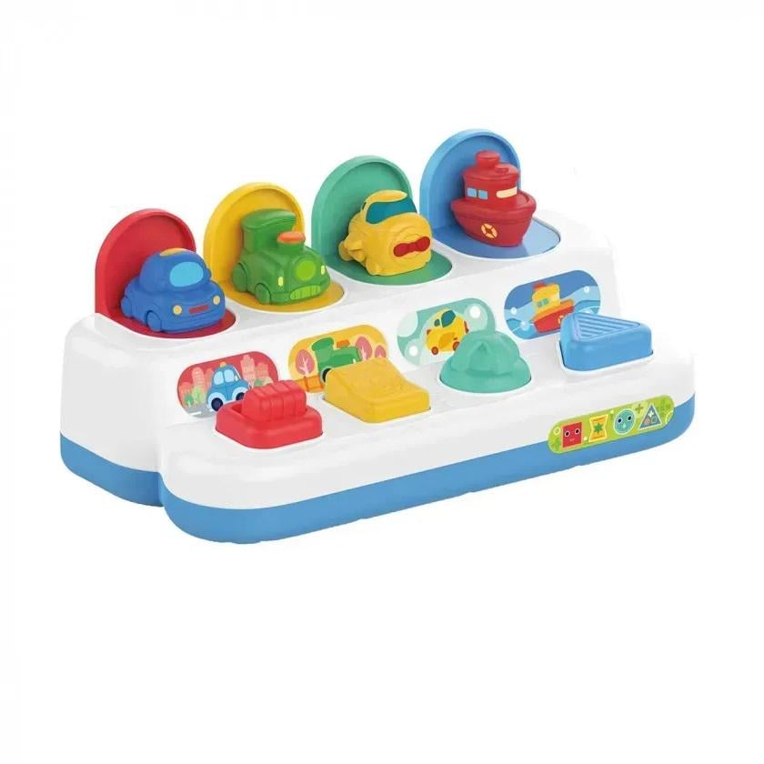 Игрушка для малышей POP-UP Animals для развития реакции из пластика на 26 см Разноцветный (150-98-HE8076)