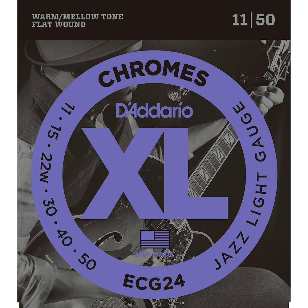 Струны для гитары DAddario ECG24 XL Chromes 11-50 Jazz Light