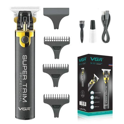 Машинка для стрижки волосся та бороди VGR V-082 Professional 3 насадки (2301377780)