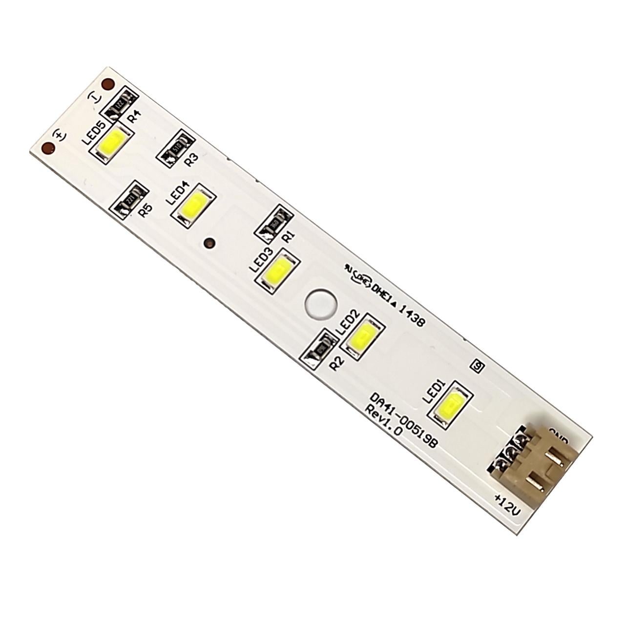 Плата LED-освещения для холодильника Samsung DA41-00519B 100x20 мм (302397850)