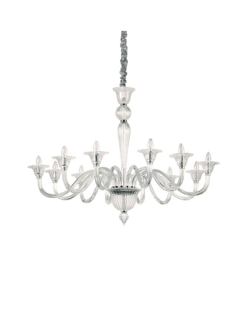 Люстра подвесная Ideal Lux Brigitta sp12 trasparente (199375)