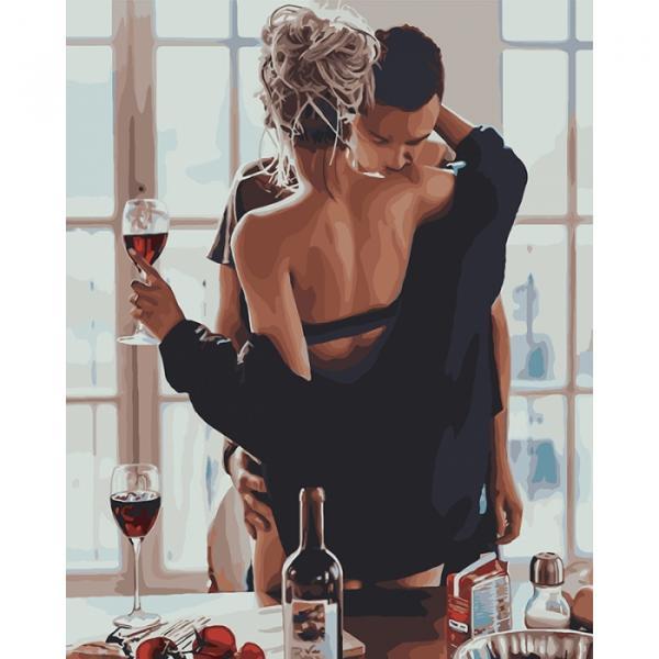 Набор для росписи по номерам Идейка Люди Предвзятое утро 40х50 см (КНО4573-mt)