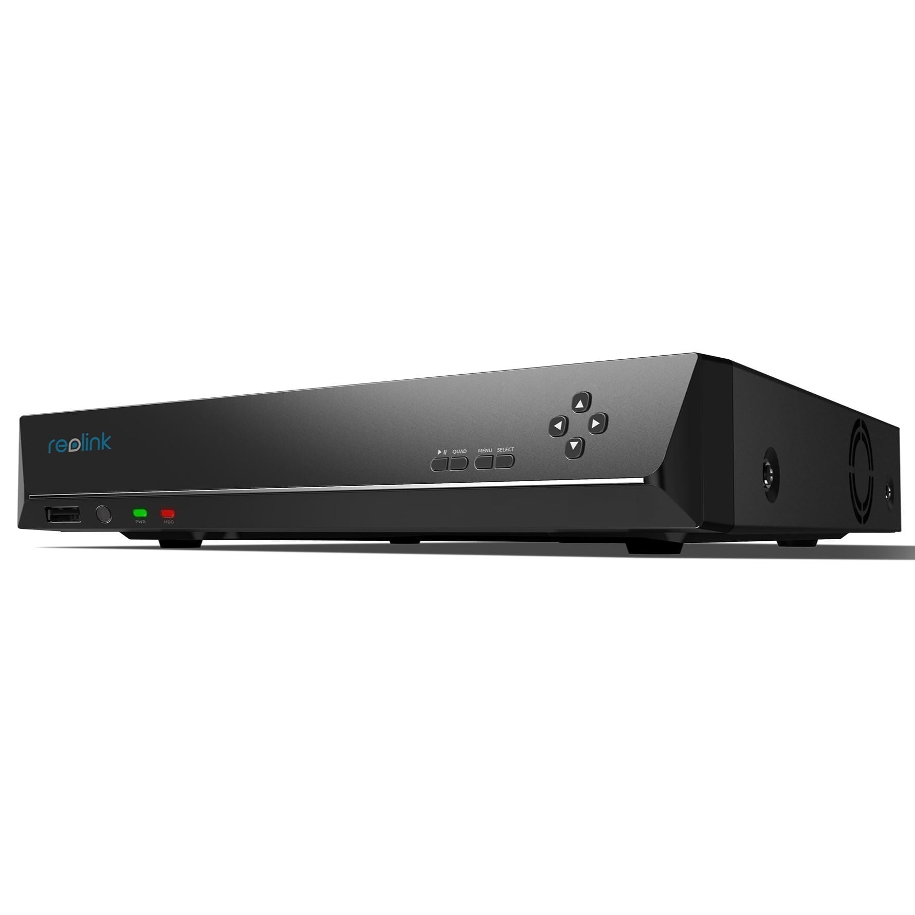 Видеорегистратор Reolink RLN16-410 без HDD 16 каналов PoE H.265/H.264 4K Black (35575360)