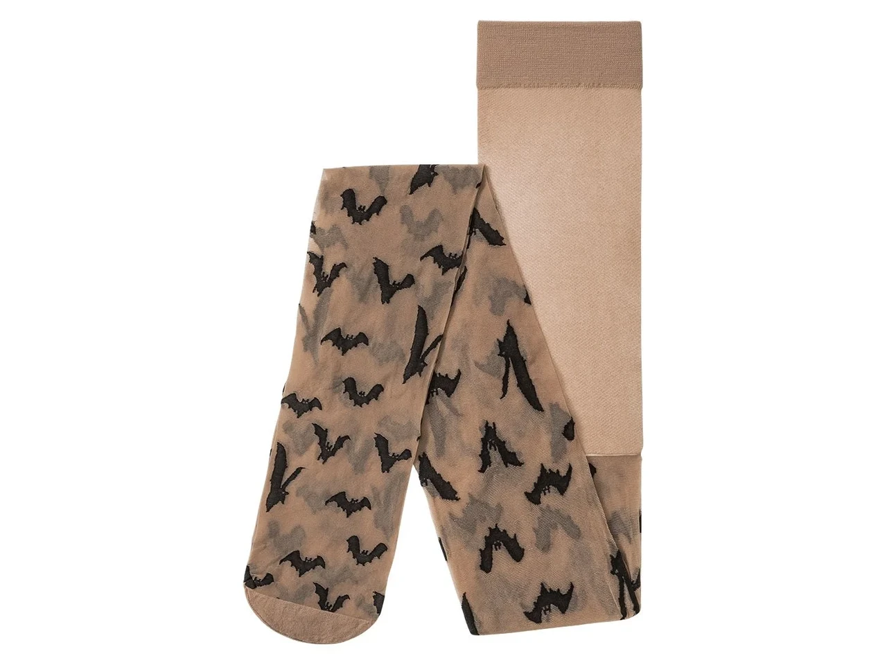 Колготки с летучими мышами для Хэллоуина 20 den М р. 42-44 Бежевый (L0559) - фото 3