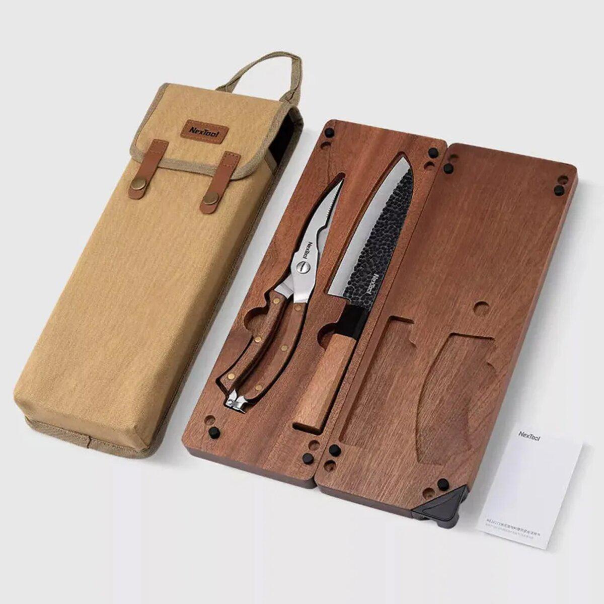 Набір ножів для кухні Nextool NE20171 Brown (NE20171) - фото 2 Набір ножів для кухні Nextool NE20171 Brown (NE20171) - фото 2