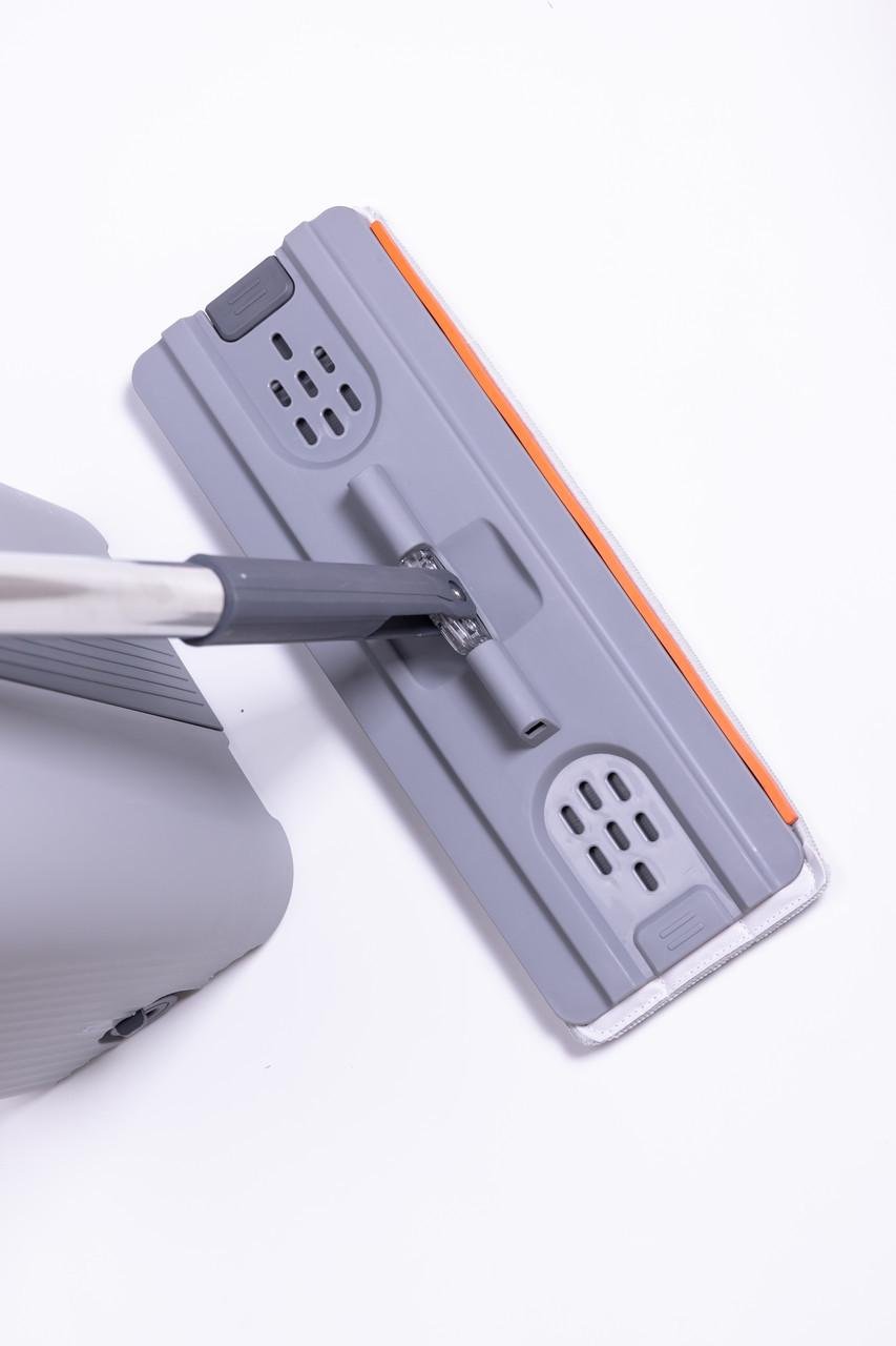 Швабра телескопическая с плоской насадкой/ведро с двумя секциями - фото 2 Швабра телескопическая с плоской насадкой/ведро с двумя секциями - фото 2