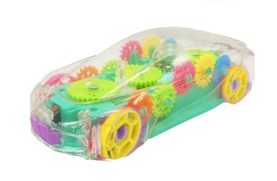 Игрушечная прозрачная машинка со светомузыкой Qunxing Toys YJ 388-65 (1582630834)