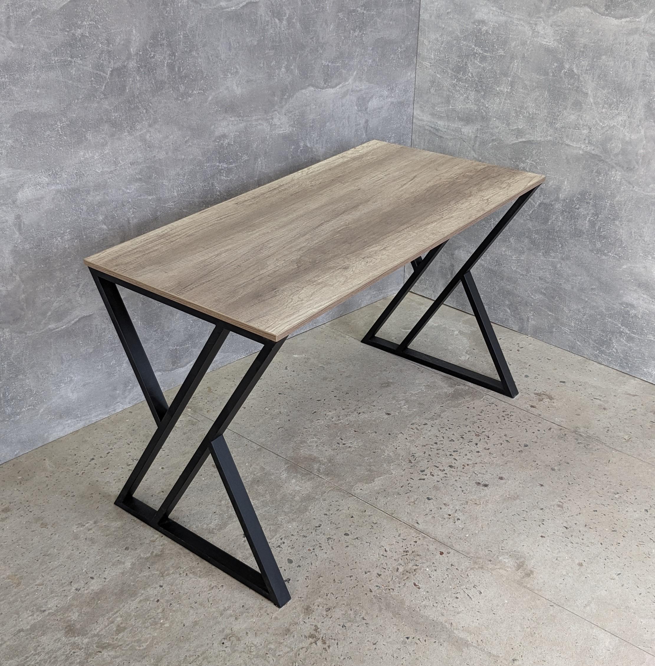 Стол письменный в стиле Лофт М8 1200x600x16 мм/40x20 мм Дуб каньон (29041659)