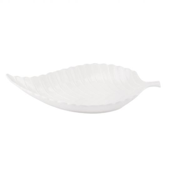 Пиала фигурная Elisey Чистый лист керамический 42х21,5х6 см Белый (135-81-9201-009) - фото 2 Пиала фигурная Elisey Чистый лист керамический 42х21,5х6 см Белый (135-81-9201-009) - фото 2