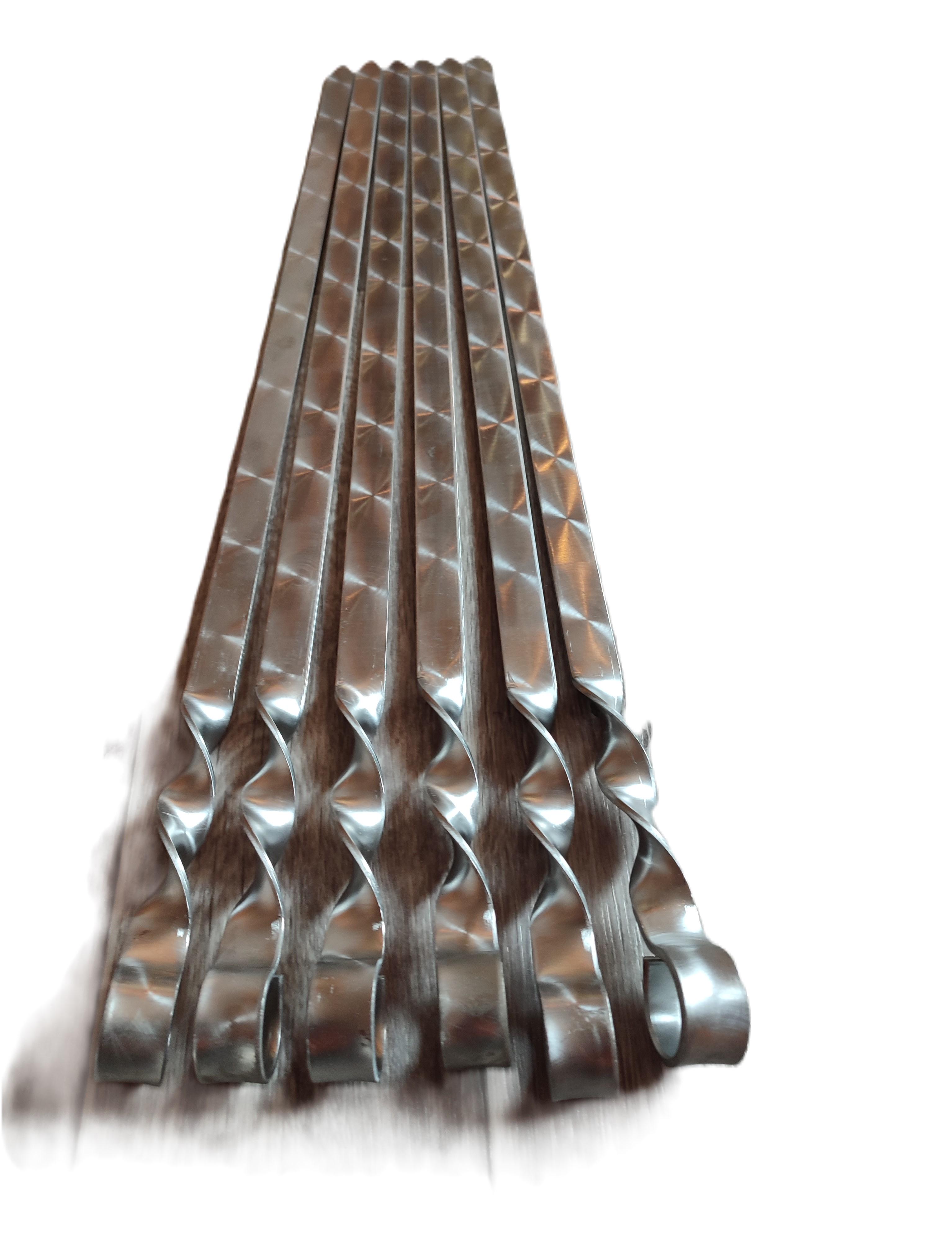 Шампур для люля-кебаб шлифованный 700x3x20 мм 6 шт. (728)