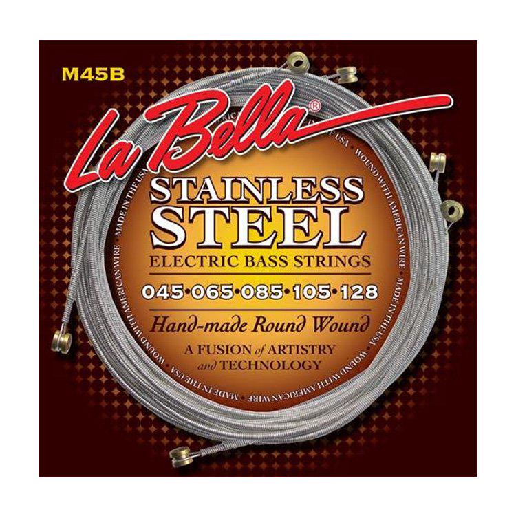 Струны для бас-гитары La Bella Stainless Steel Round Wound M40B 40-128 (112530)