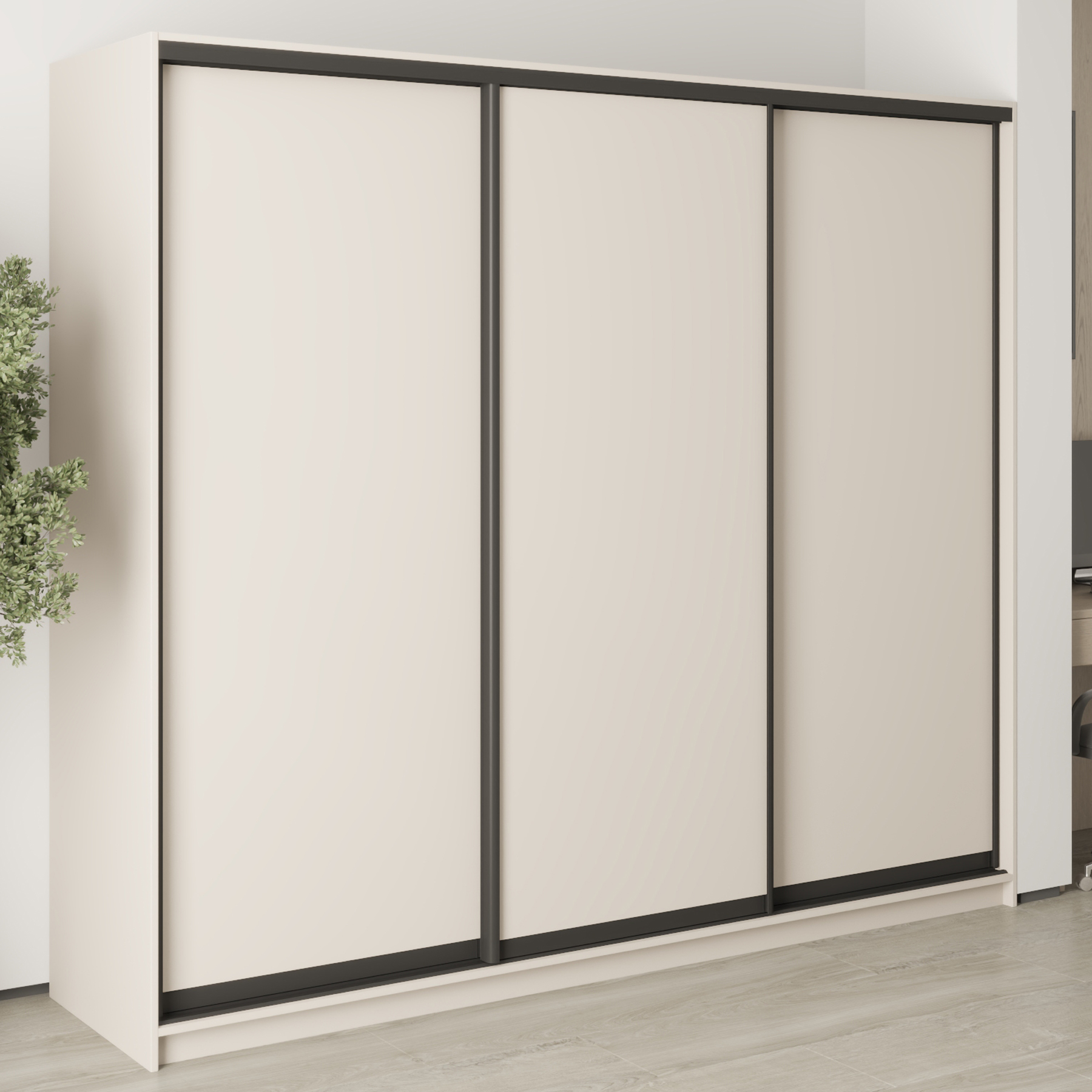 Шкаф-купе трехдверный Mebel Star Комбо BG MBS-8944 240х60х210 см Кашемир (1008933) Шкаф-купе трехдверный Mebel Star Комбо BG MBS-8944 240х60х210 см Кашемир (1008933)