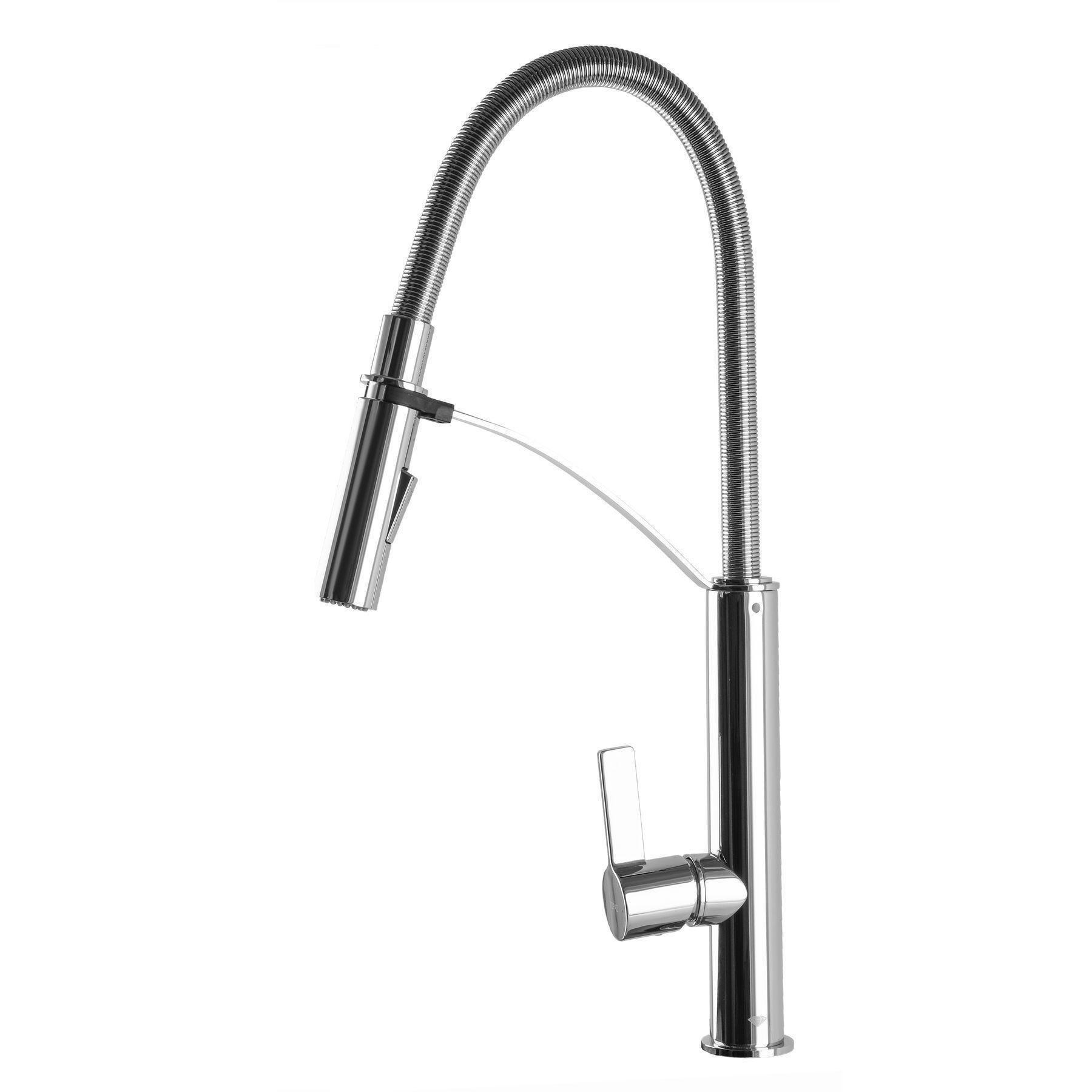 Смеситель для кухни с гибким изливом TPZ Sardinia Spring Chrome (19558)