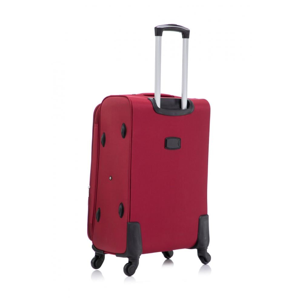 Валіза Bonro Tourist велика на 4 колесах Вишневий (10132802) - фото 4