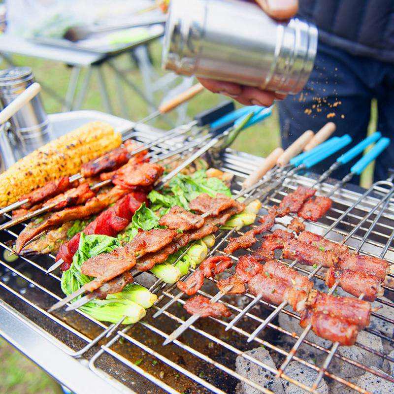 Переносной мангал с решеткой BARBECUE TRAY 883 CA-12 - фото 5