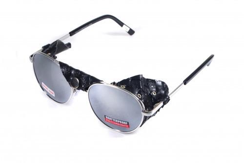 Очки защитные Global Vision Aviator-5 зеркальные со съемным уплотнителем из синтетической кожи Черный (69961757983879) - фото 6