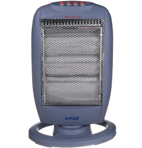 Обогреватель инфракрасный A-PLUS 1200 Вт с подставкой Серый (GR-05216)