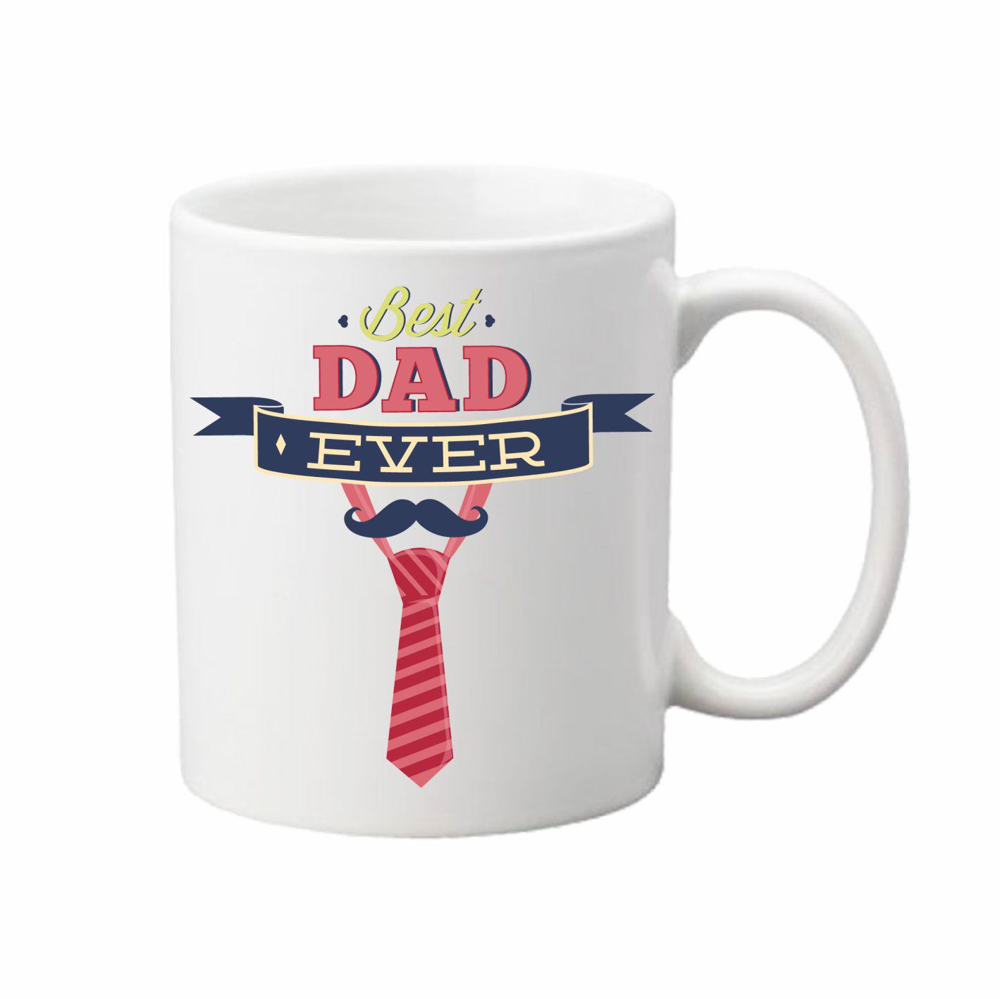 Чашка с принтом Самый лучший папа 330 мл (23533784)