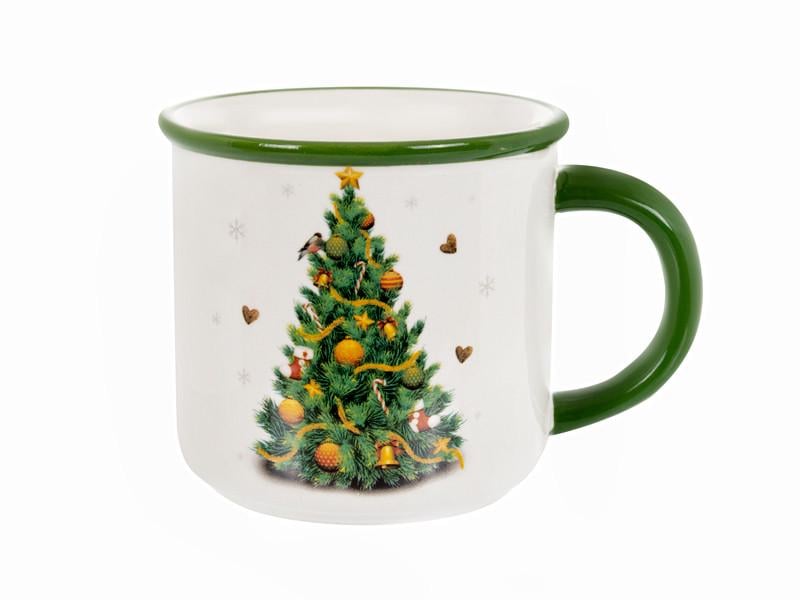 Подарочная новогодняя чашка Елка 1858-0131 400 мл керамика (29158232)