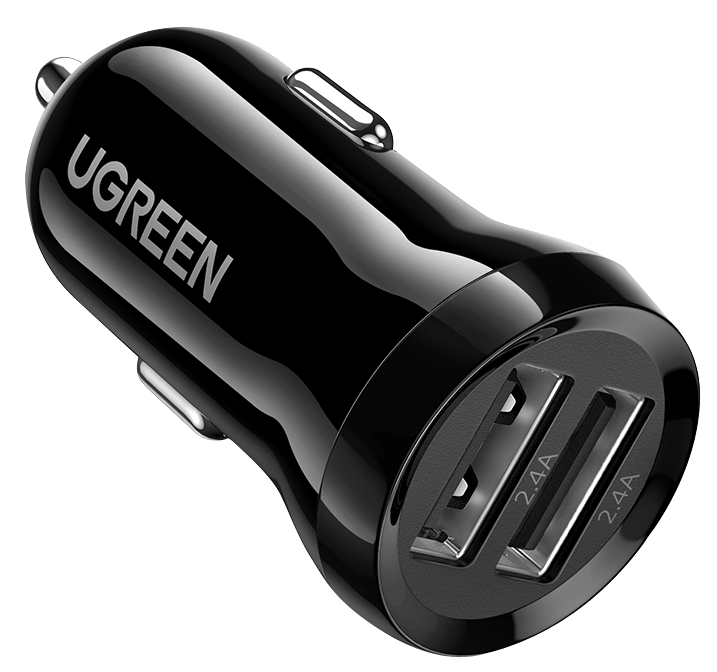 Автомобильное зарядное устройство UGREEN ED018 24W 2xUSB Car Charger Черный (UG-UGR-50875)