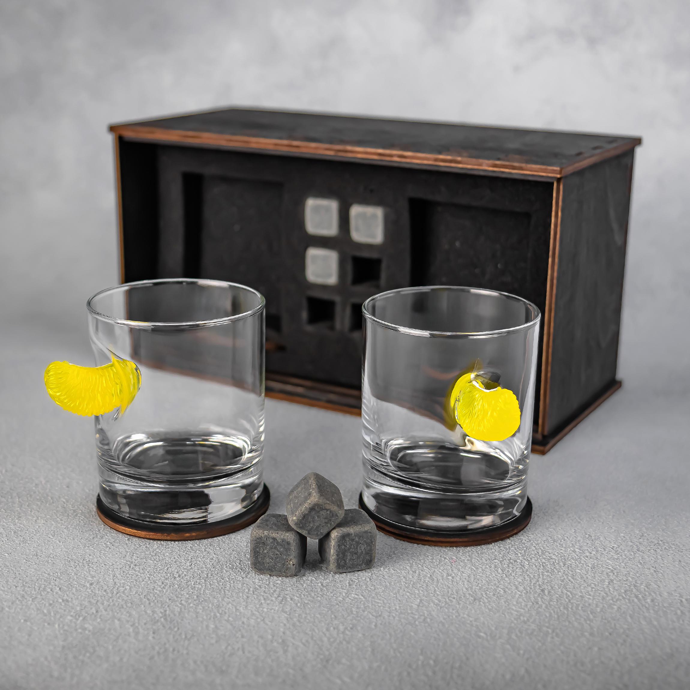 Набор на 2 стакана с мандаринами (24915140) - фото 2 Набор на 2 стакана с мандаринами (24915140) - фото 2