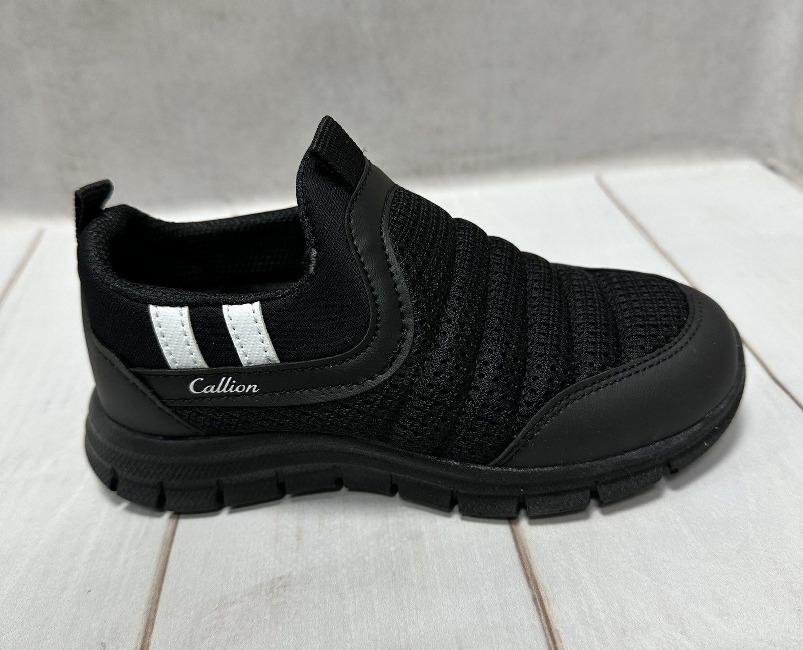 Кроссовки детские летние Callion для мальчика сетка р. 35 22 см Черный