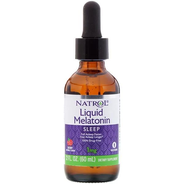 Мелатонин для сна Natrol Liquid Melatonin 1 мг 60 мл 15 порций Berry (000027049)